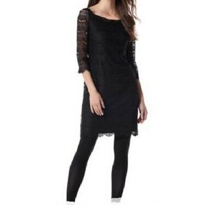 White House/Black Market Black Lace Cocktail Dress